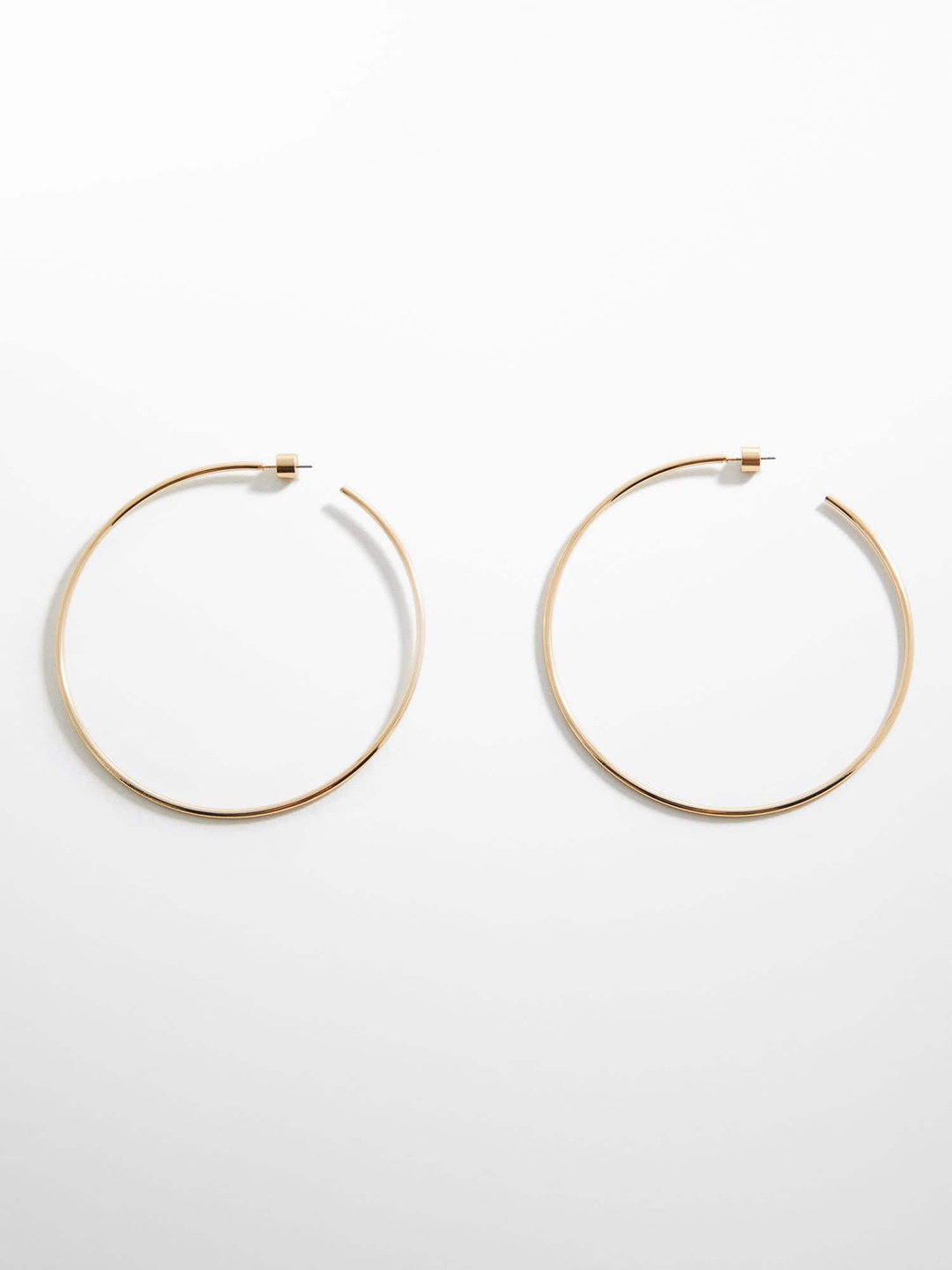 

MANGO Women Circular-Shaped Hoop Earrings, Gold