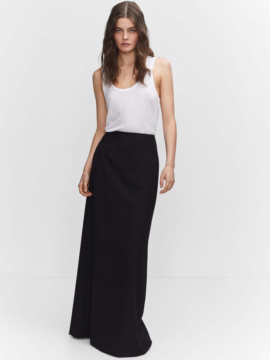 

MANGO Sleeveless Regular Fit Tank Top, White