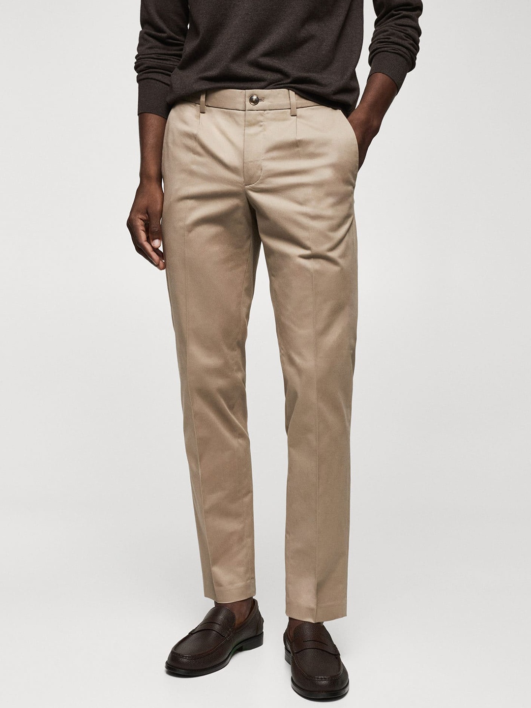 

MANGO MAN Slim Fit Chinos, Beige