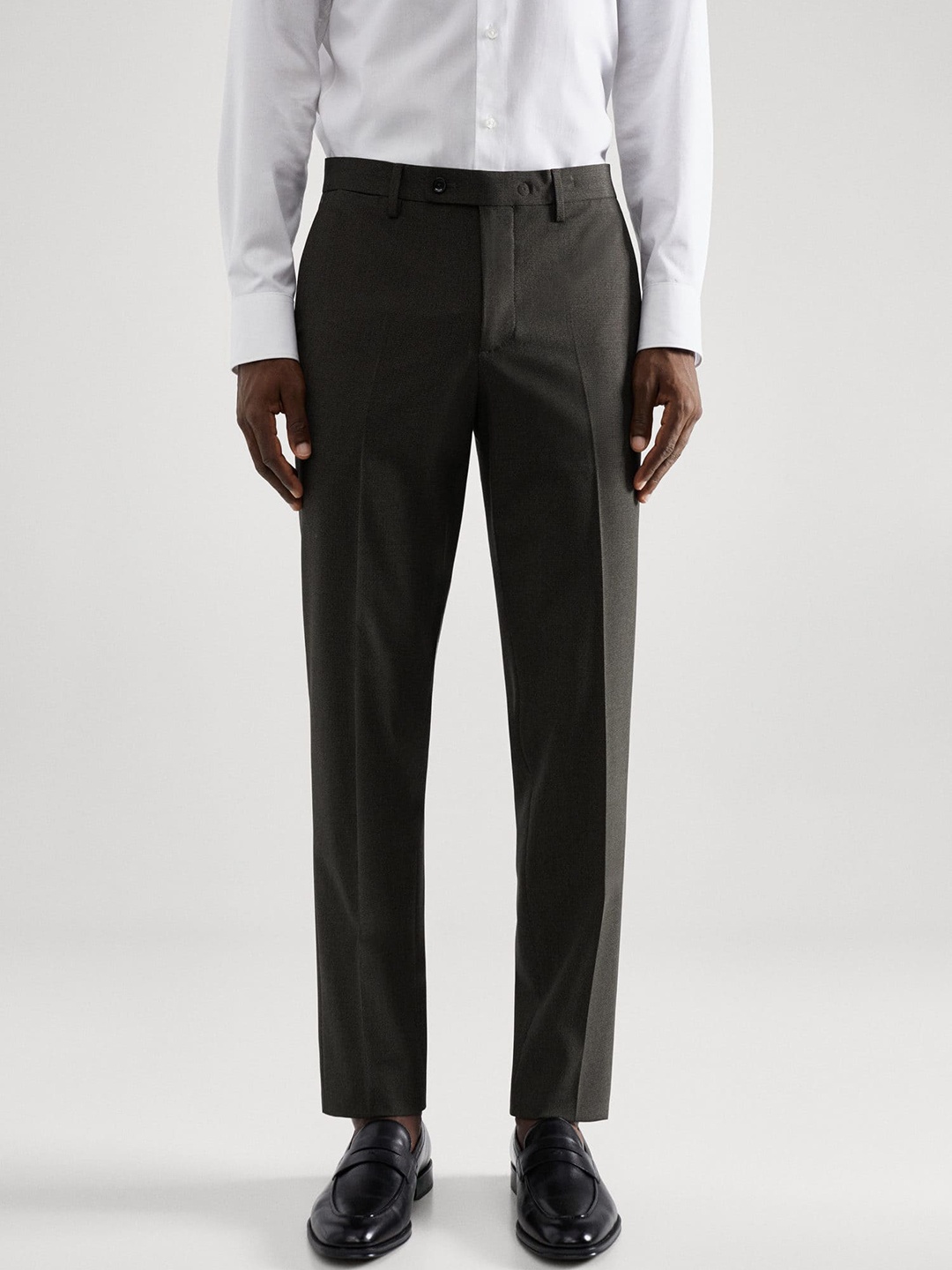 

MANGO MAN Formal Trousers, Brown