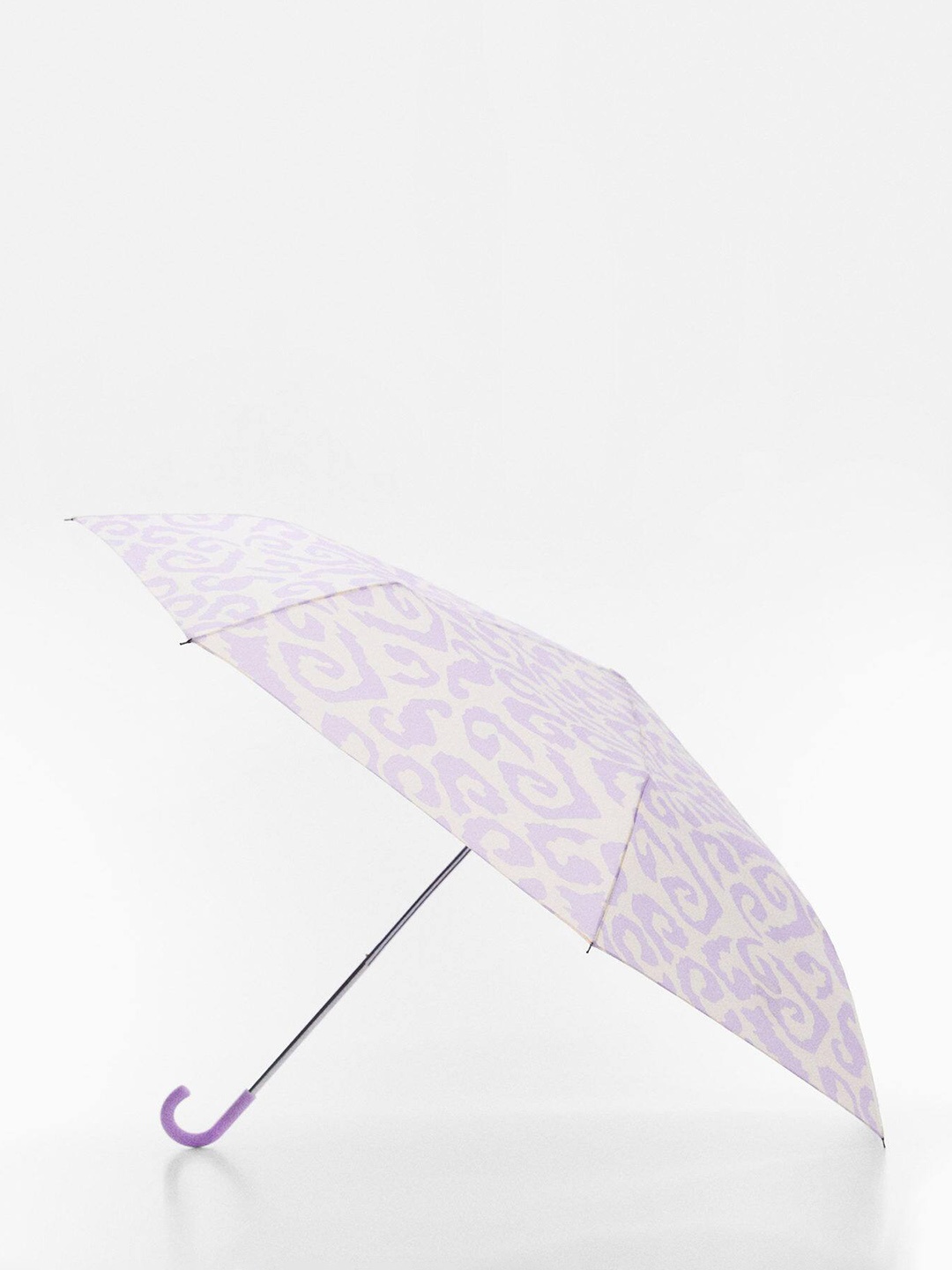 

MANGO Women Abstract Printed 3-Fold Manual Umbrella, Lavender