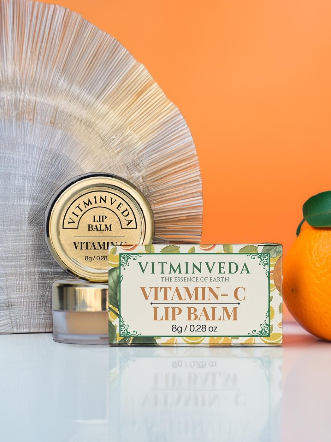 

VITMINVEDA Lip Balm for Lip Hydration with Kakadu Plum 8 g - Vitamin C, Orange