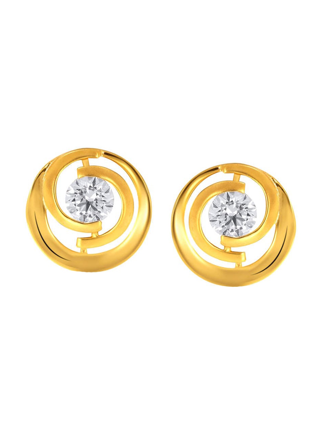 

SENCO 18KT Gold Studs Earrings-2.7 gm, Yellow