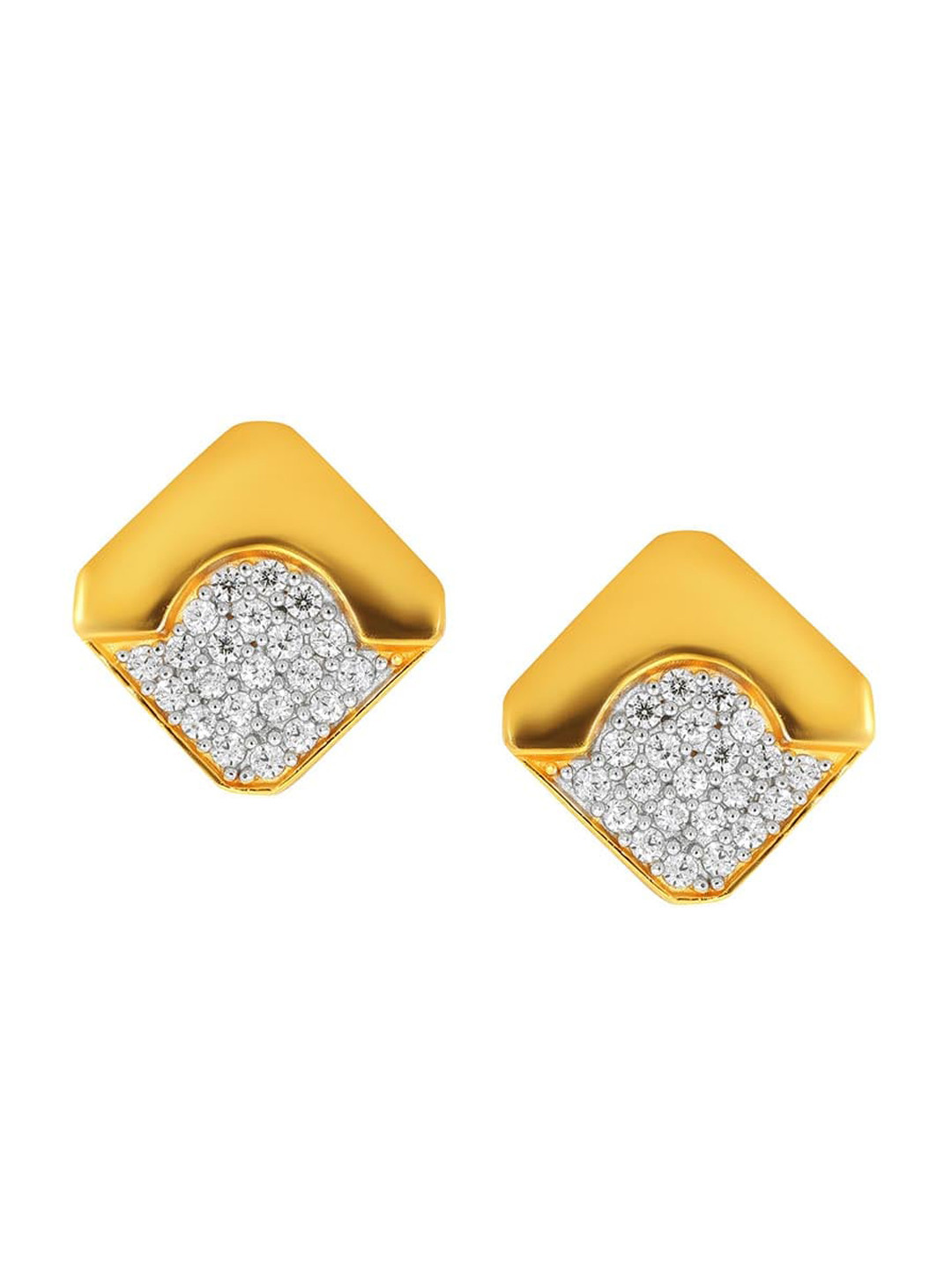 

SENCO 18KT Gold Rising Sun Motif Studs Earrings-2.3 gm, Yellow