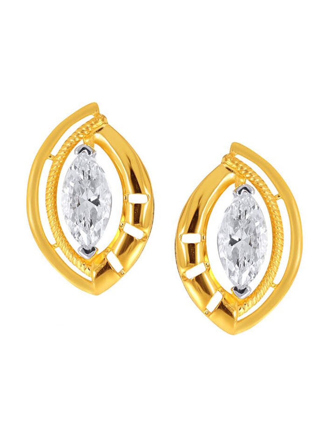 

SENCO 18KT Gold Eclectic Vision Stud Earrings-2.5gm