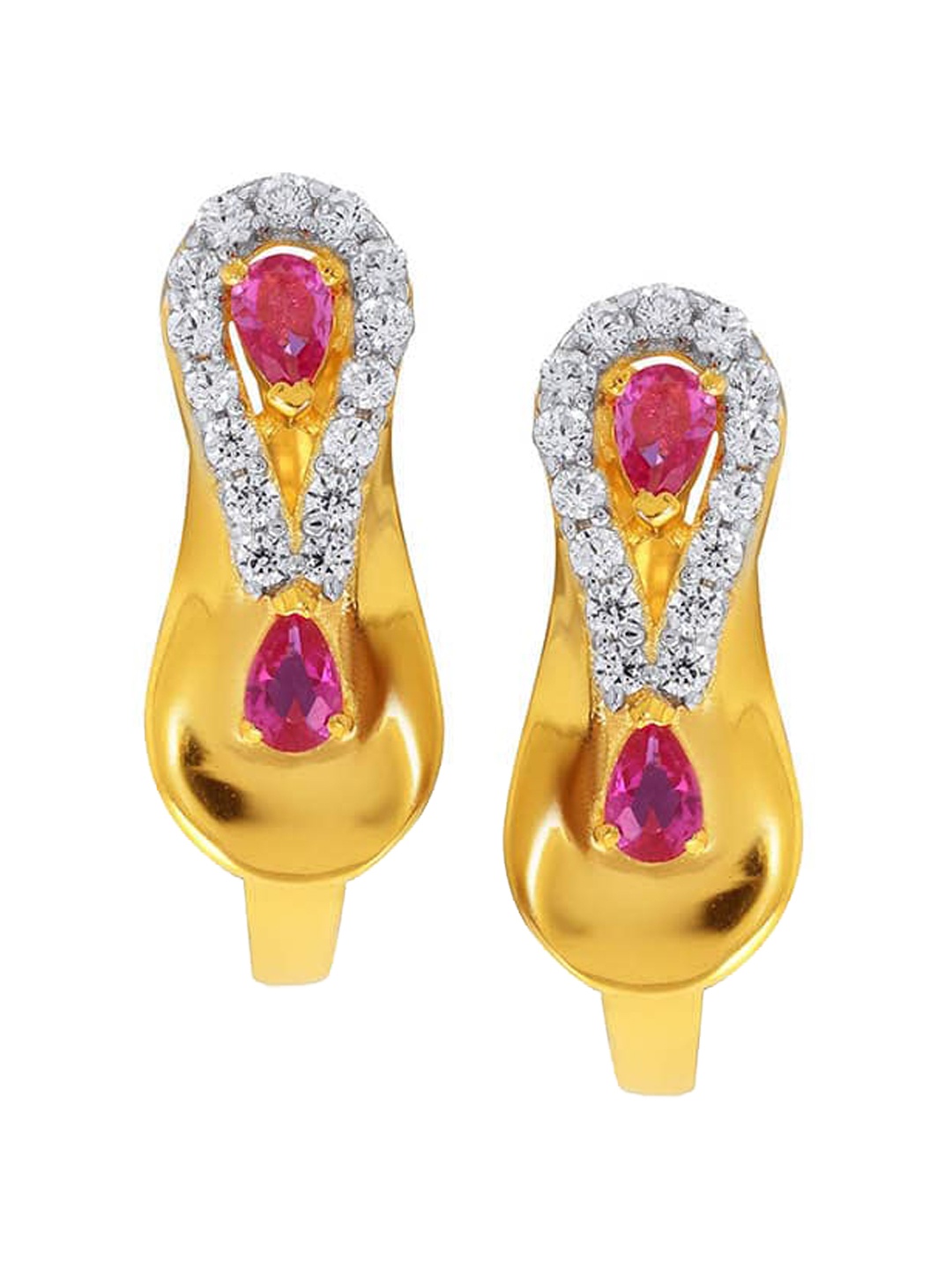 

SENCO 18KT Gold Hoop Earrings-2.8 gm, Yellow