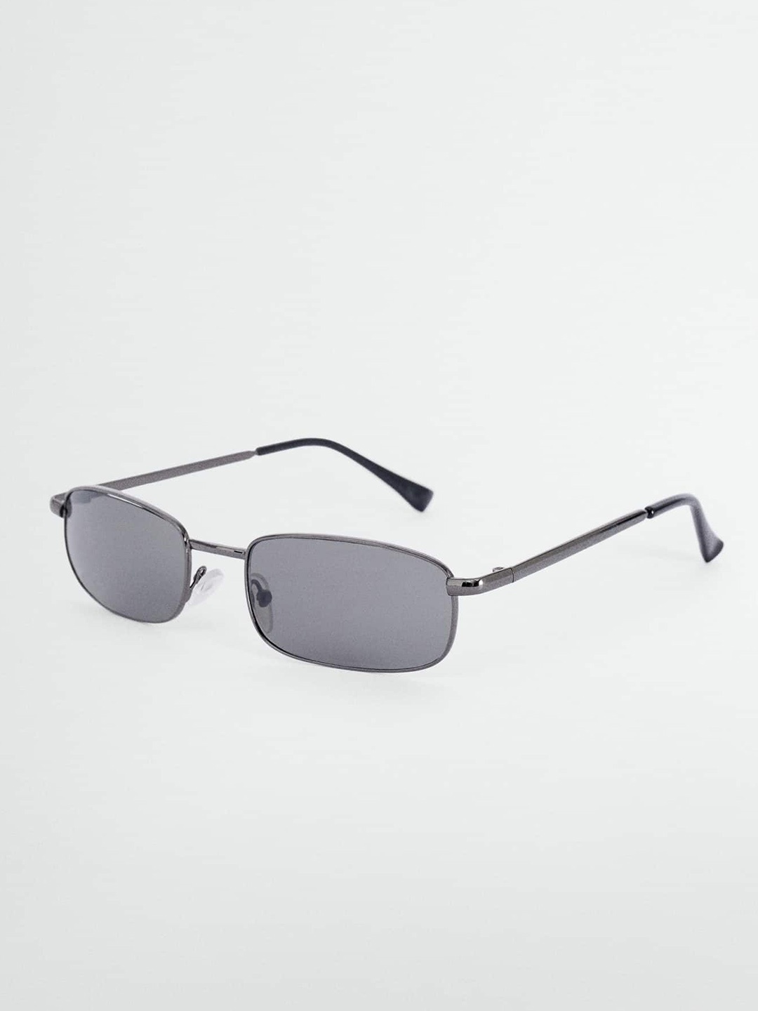 

MANGO Women Rectangle Sunglasses with UV Protected Lens, Black
