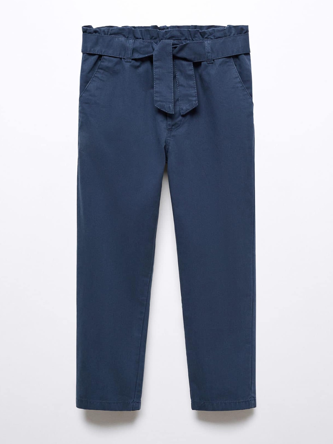 

Mango Kids Girls Pure Cotton Trousers, Navy blue
