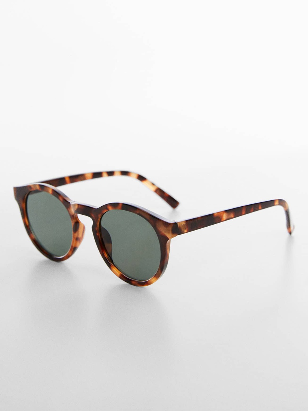 

MANGO Women Round Sunglasses with UV Protected Lens 57040591, Brown