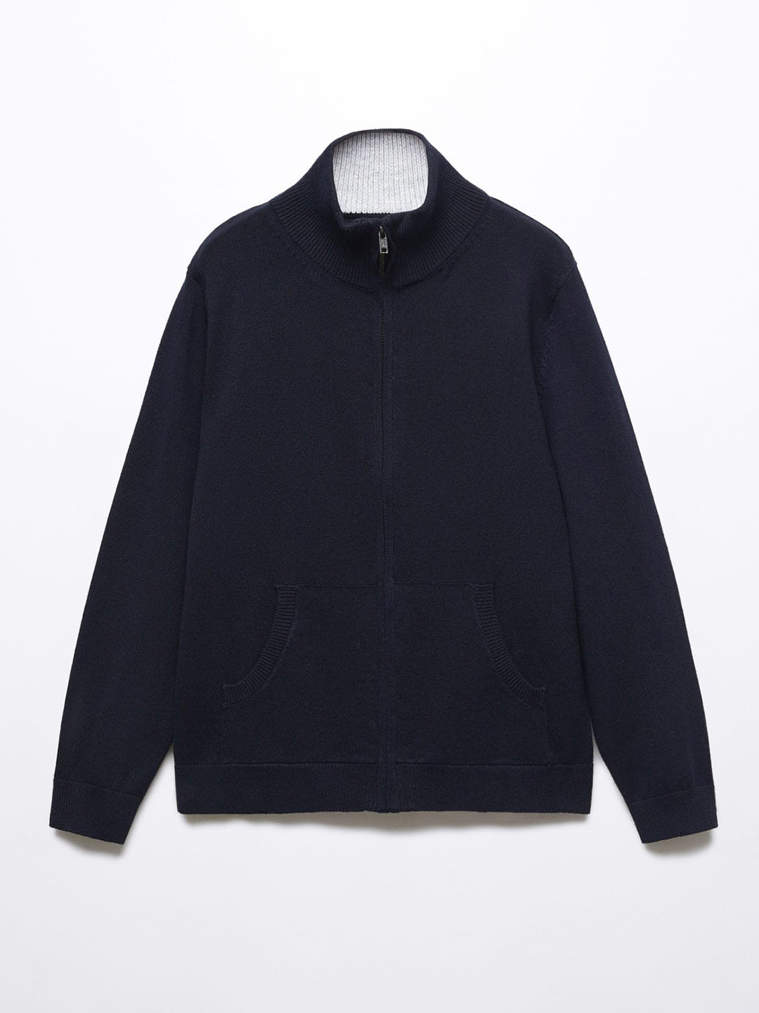 

Mango Kids Boys Front Open Sweater, Navy blue
