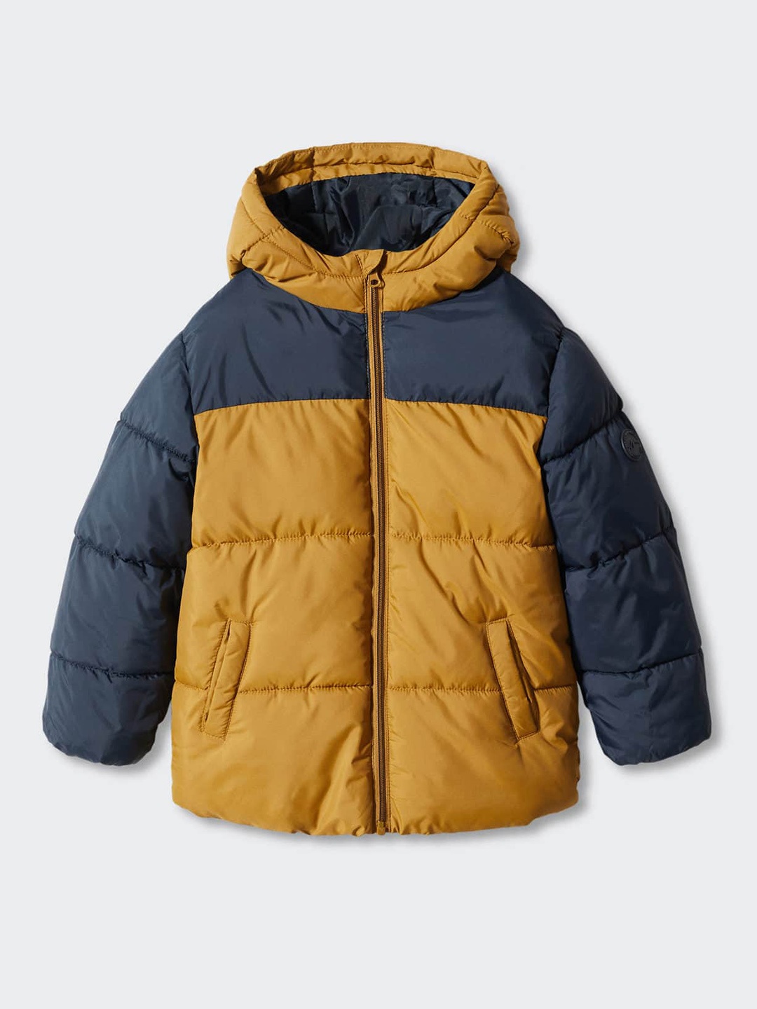 

Mango Kids Boys Colourblocked Padded Jacket, Mustard