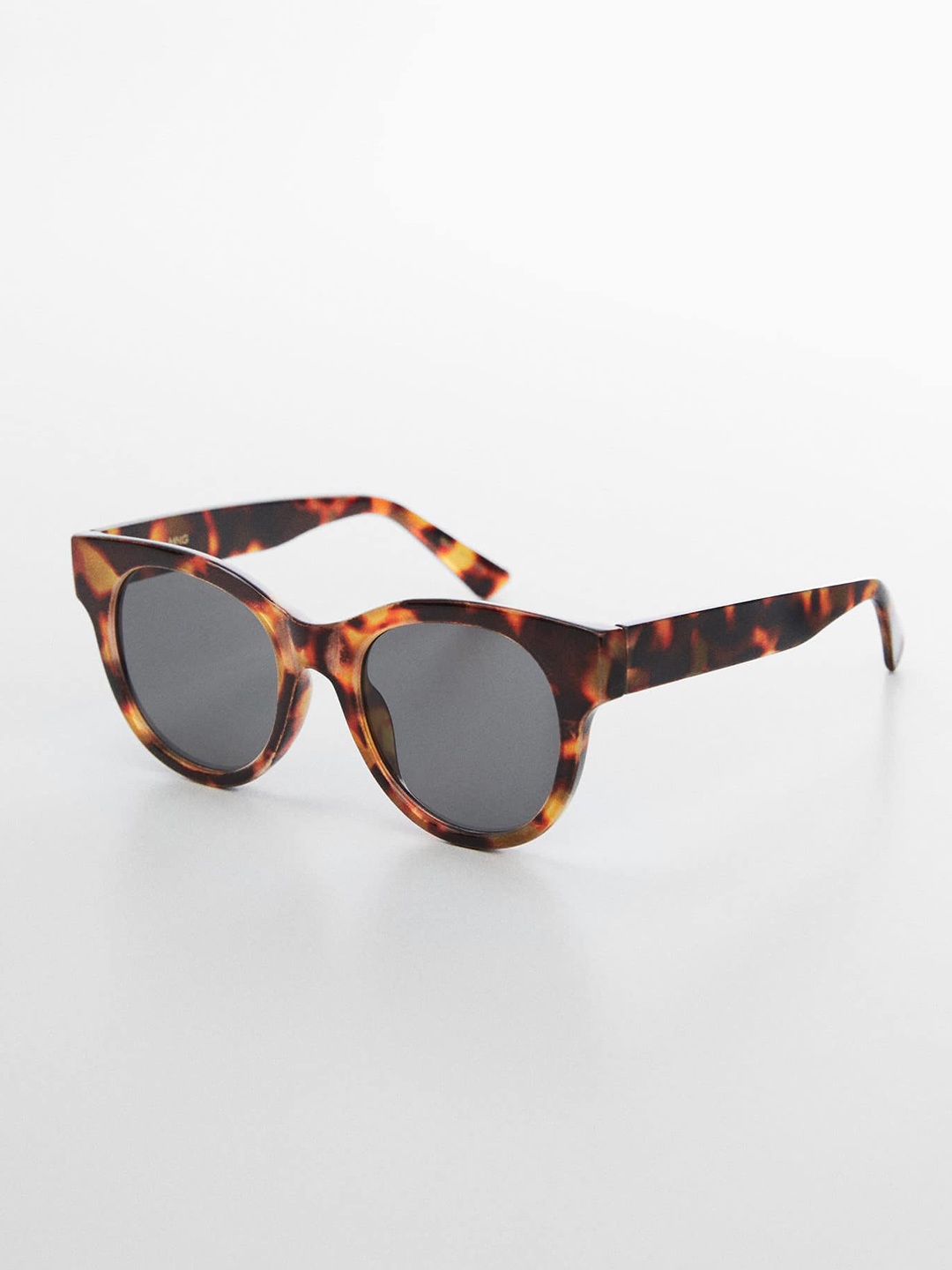 

MANGO Women Round Sunglasses with UV Protected Lens, Black