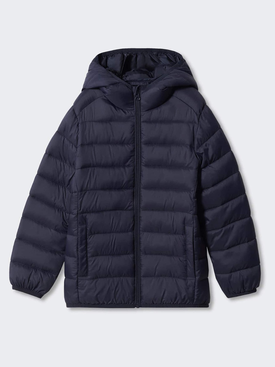 

Mango Kids Boys Longline Hooded Padded Jacket, Black