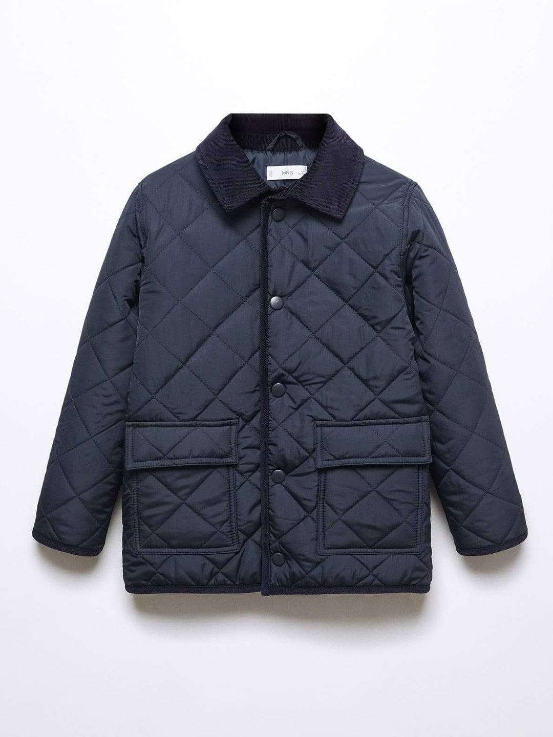 

Mango Kids Boys Quilted Jacket, Navy blue