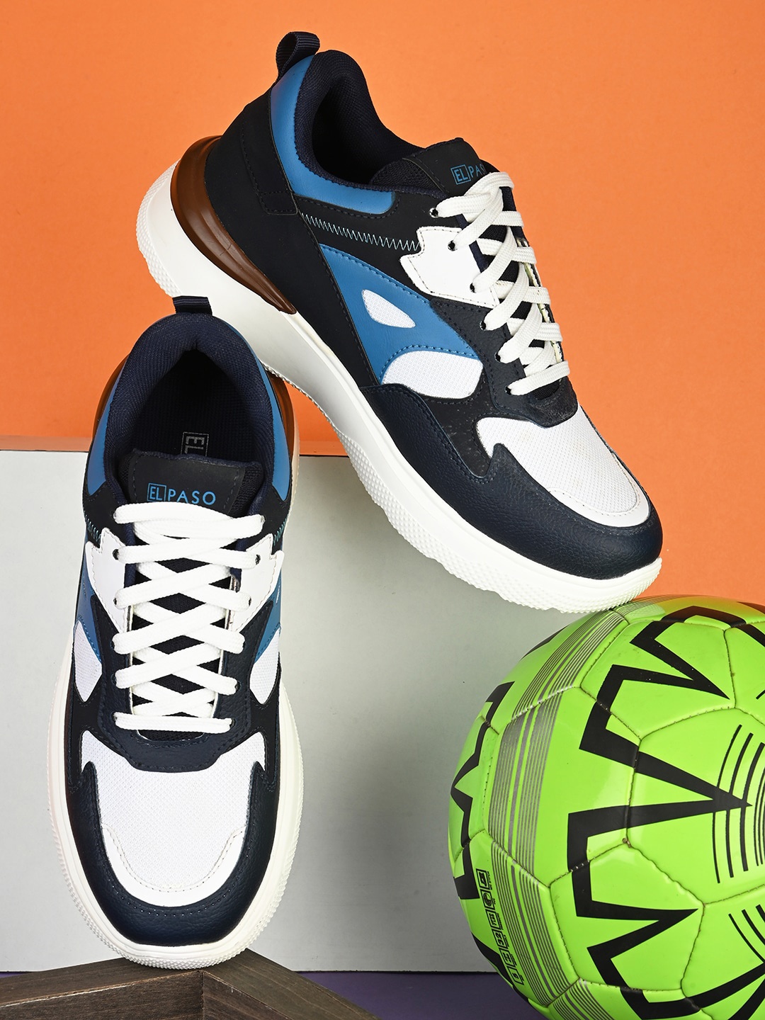 

El Paso Men Colourblocked Lightweight Sneakers, White