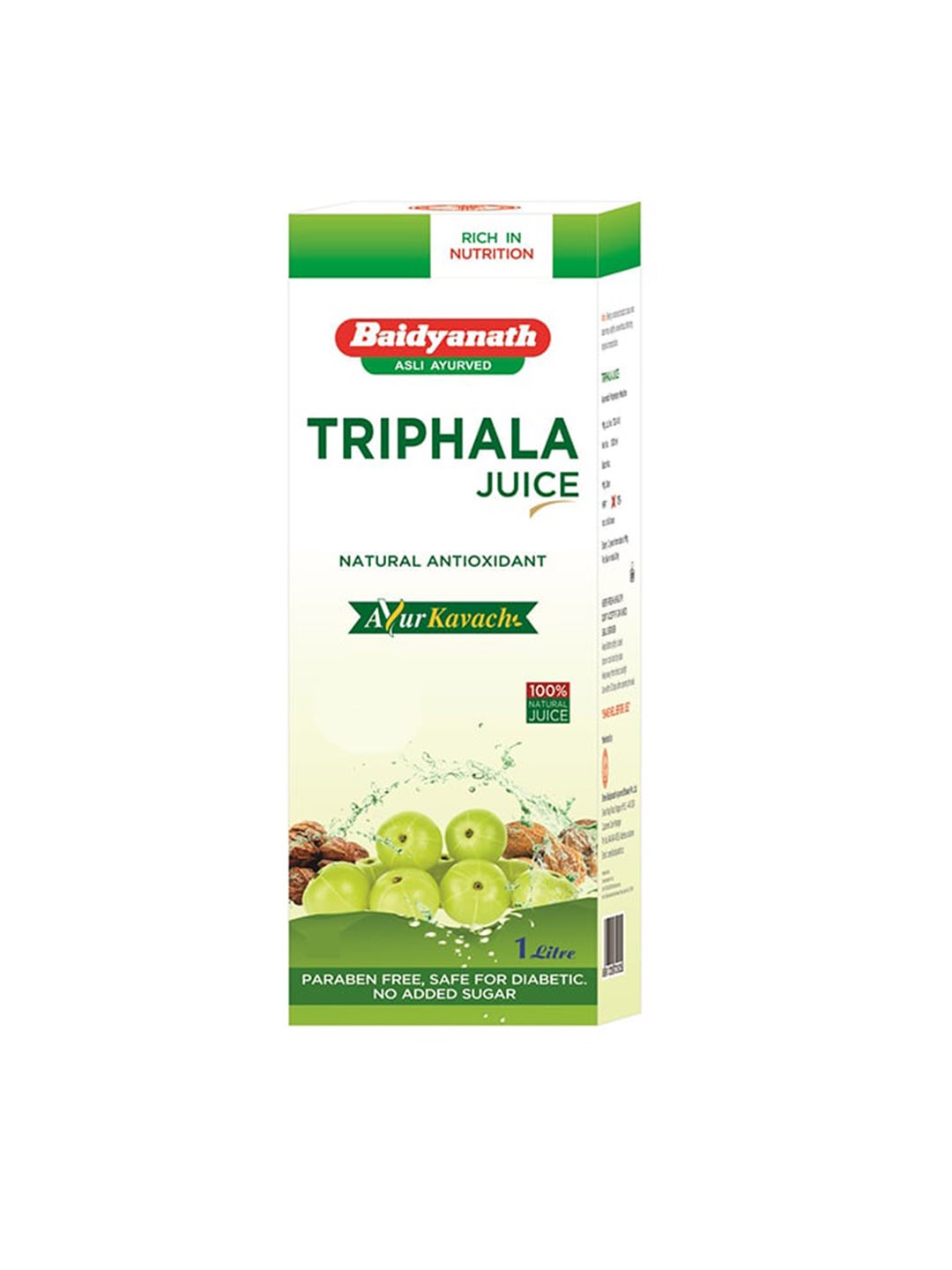 

Baidyanath Natural Antioxidant Triphala Juice - 1 L, Green