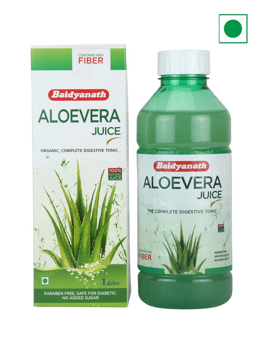 

Baidyanath Aloevera Juice Digestive Tonic - 1 ltr, Green