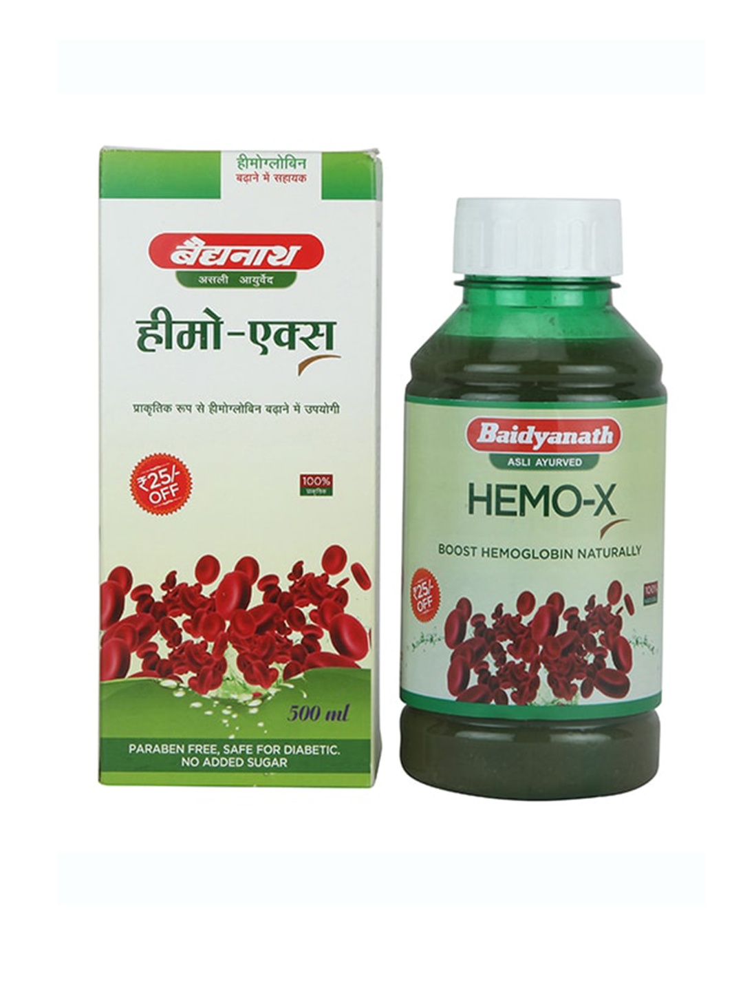 

Baidyanath Hemo X Juice to Increase Hemoglobin - 500 ml, Green