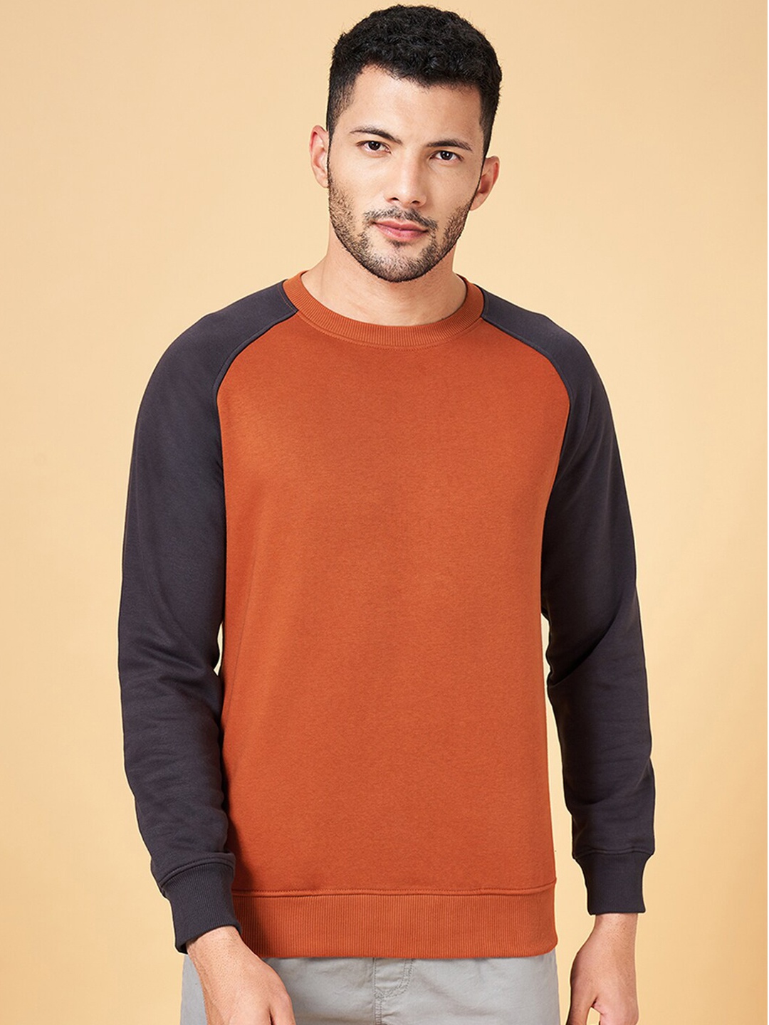 

Urban Ranger by pantaloons Raglan Sleeves Pullover, Grey