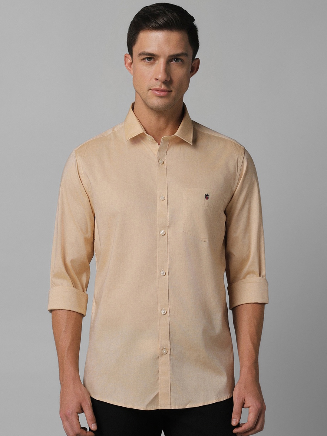 

Louis Philippe Sport Slim Fit Pure Cotton Casual Shirt, Beige