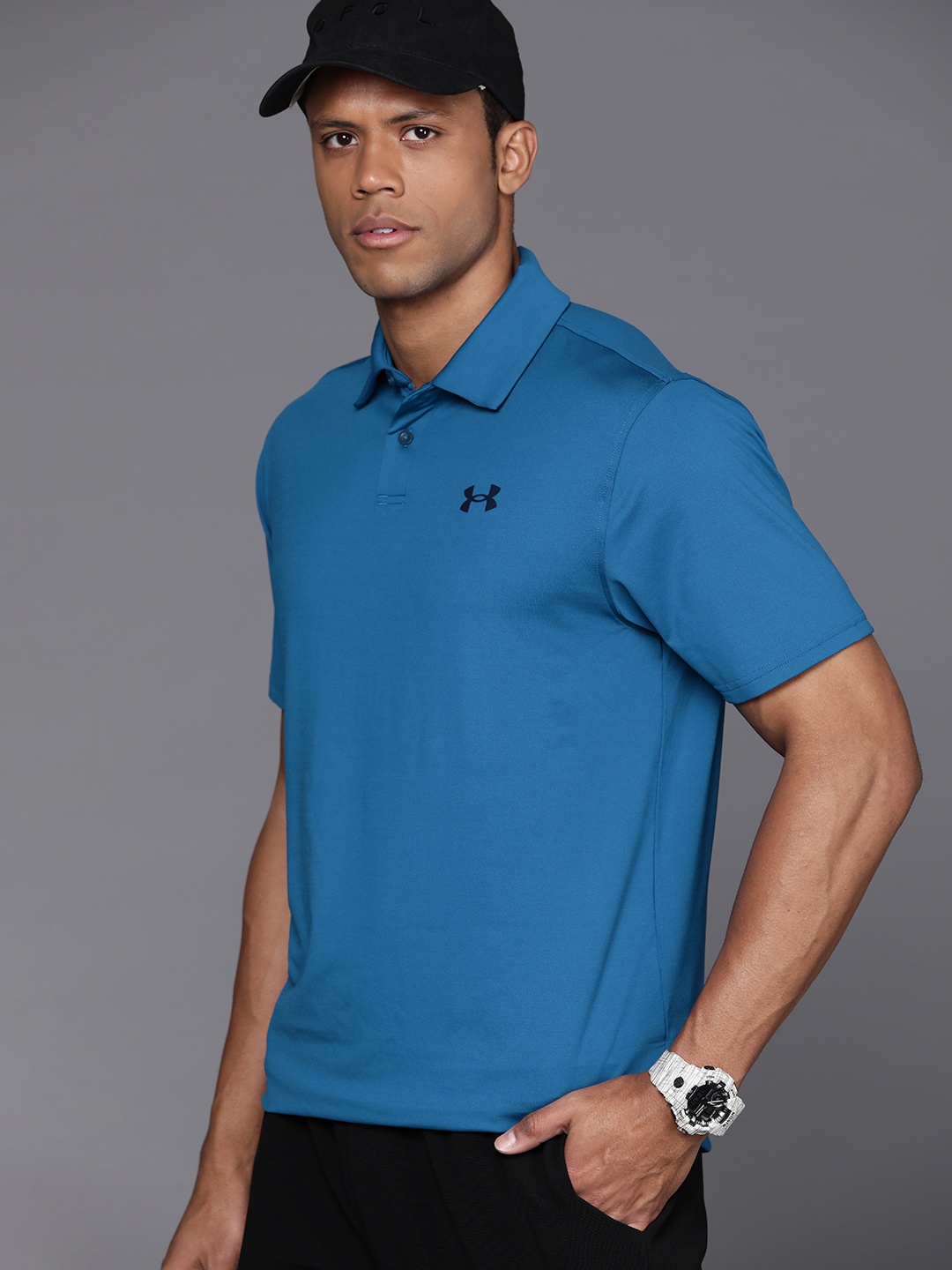 

UNDER ARMOUR Playoff 3.0 Polo Collar Golf T-shirt, Blue