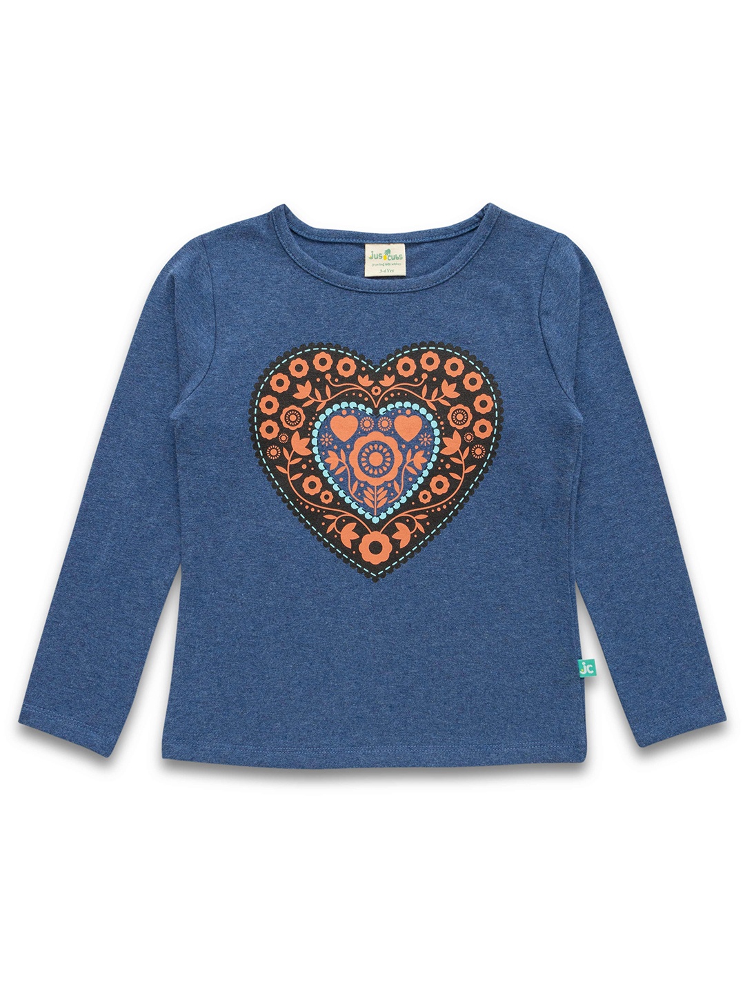 

JusCubs Girls Graphic Printed Cotton T-shirt, Teal