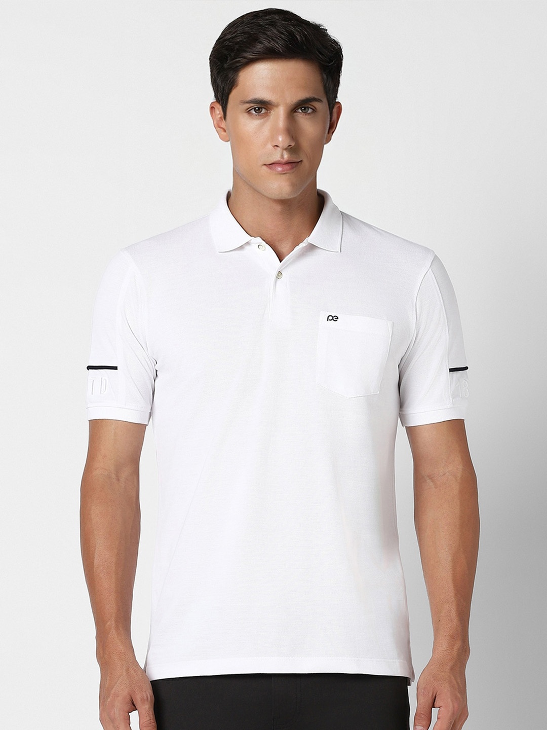 

Peter England Casuals Polo Collar T-shirt, White
