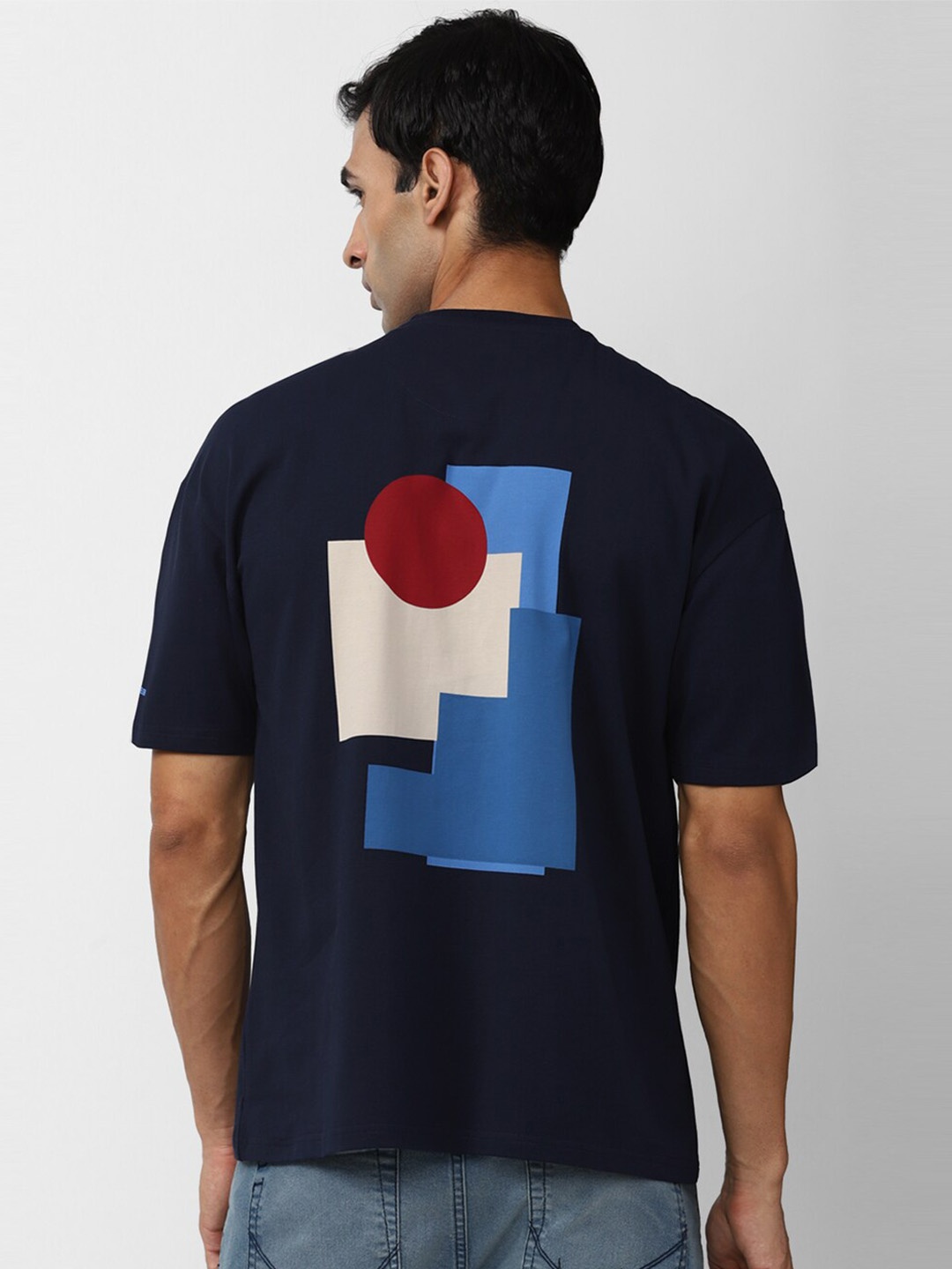 VAN HEUSEN DENIM LABS Colorblocked T-shirt, Navy blue