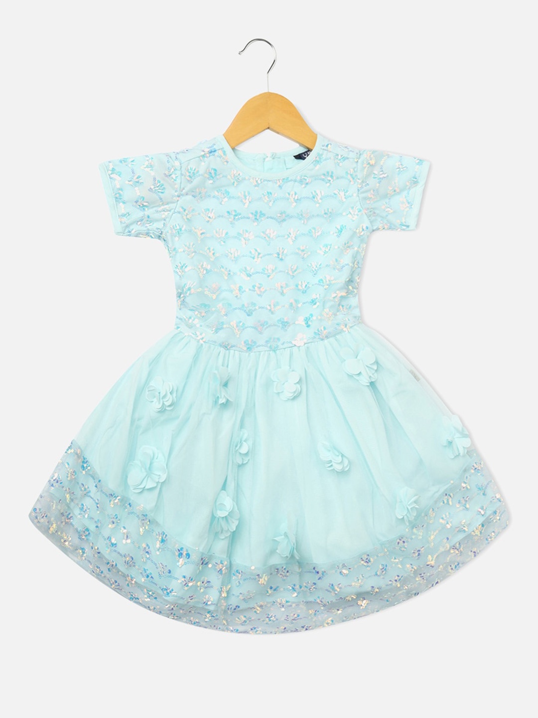 

Allen Solly Junior Girls Floral Print Fit & Flare Dress, Blue