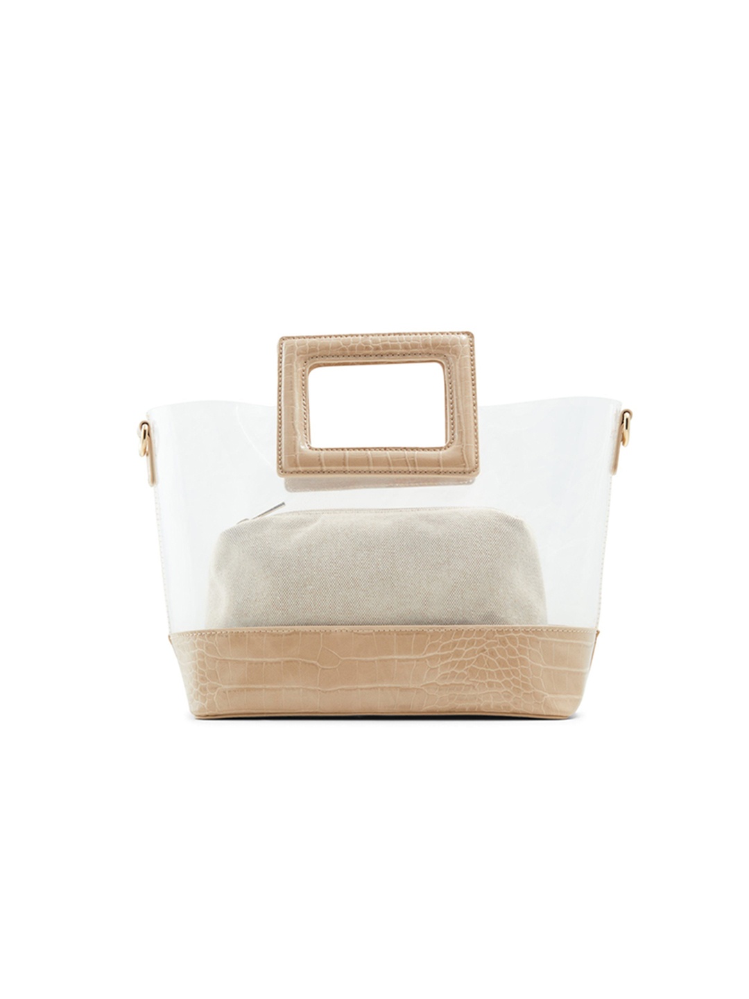 

Call It Spring Croc Textured Structured Handheld Bag, Beige