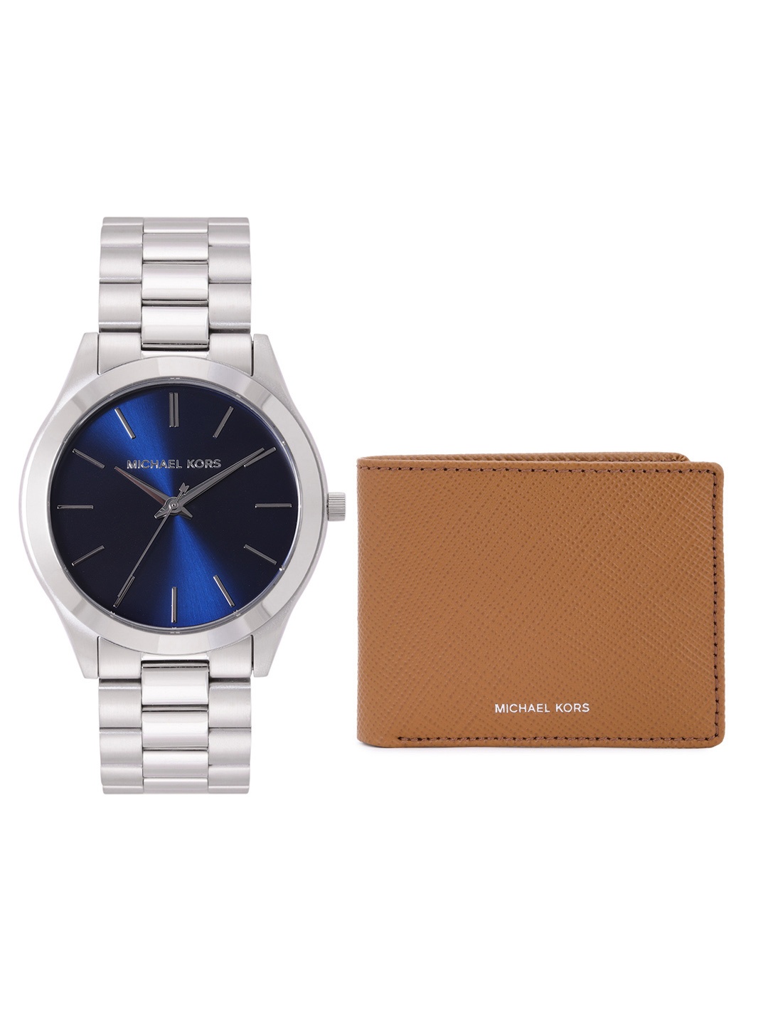 

Michael Kors Men Slim Runway Watch Gift Set MK1060SET, Blue