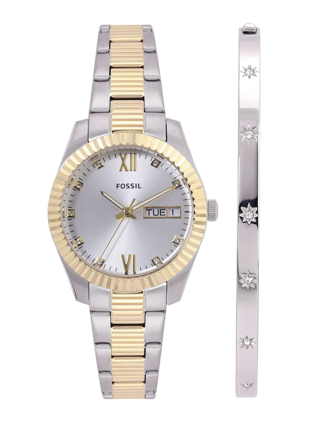 

Fossil Women Scarlette Watch Gift Set ES5253, Silver