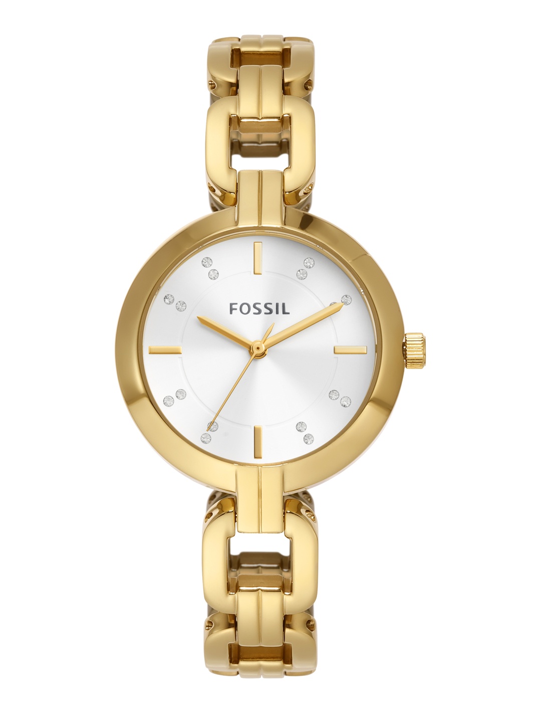 

Fossil Women Kerrigan Stainless Steel Bracelet Style Analogue Watch BQ3852, Gold