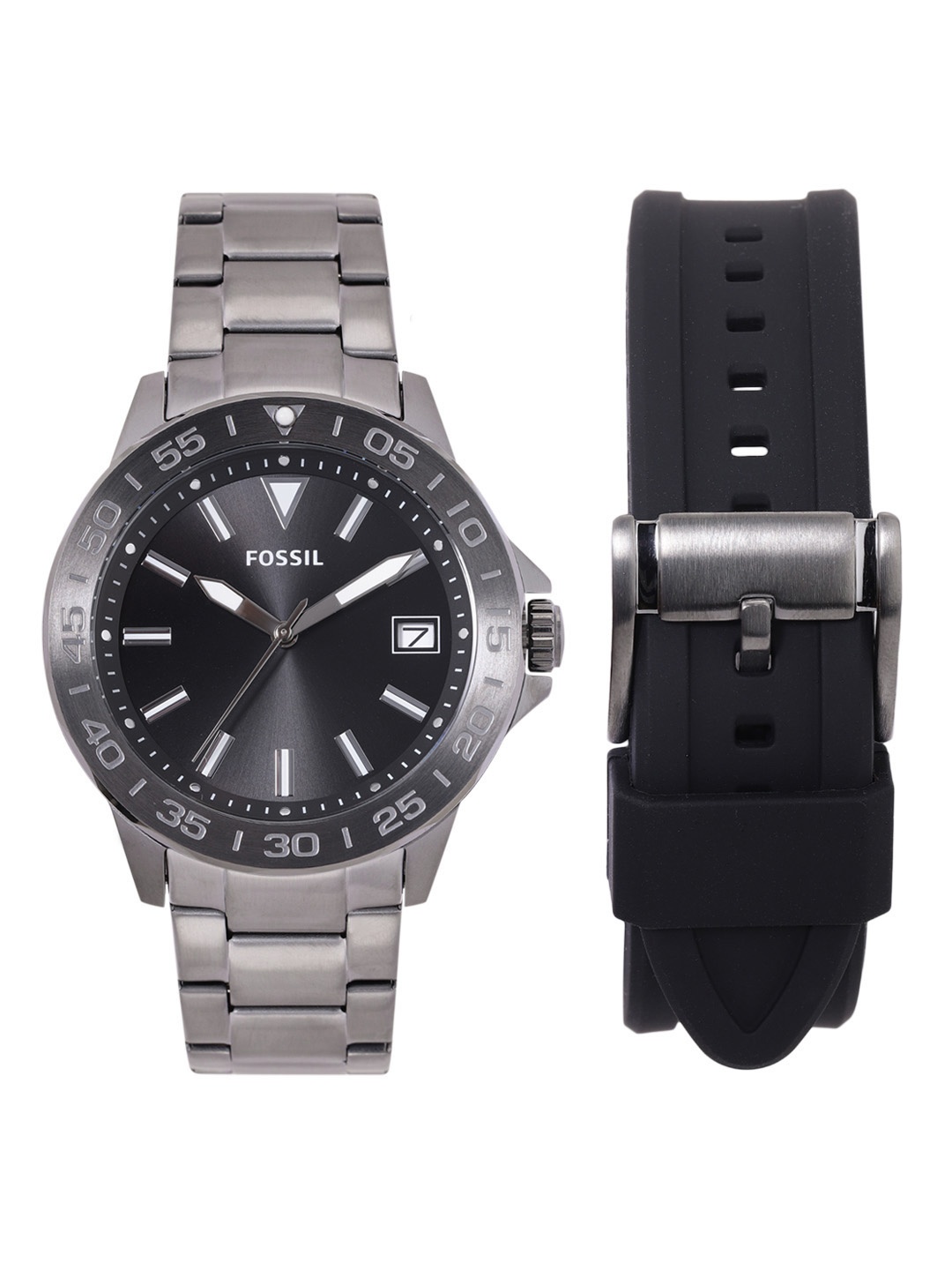 

Fossil Men Bannon Analogue Watch BQ2785SET, Black