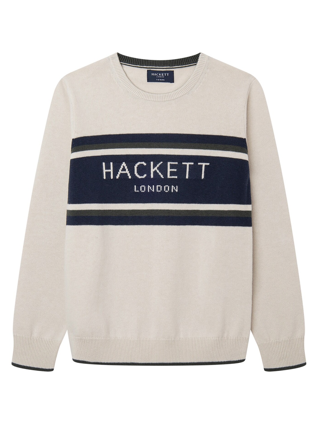 

HACKETT LONDON Boys Typography Printed Cotton Wool Sweatshirt, Grey