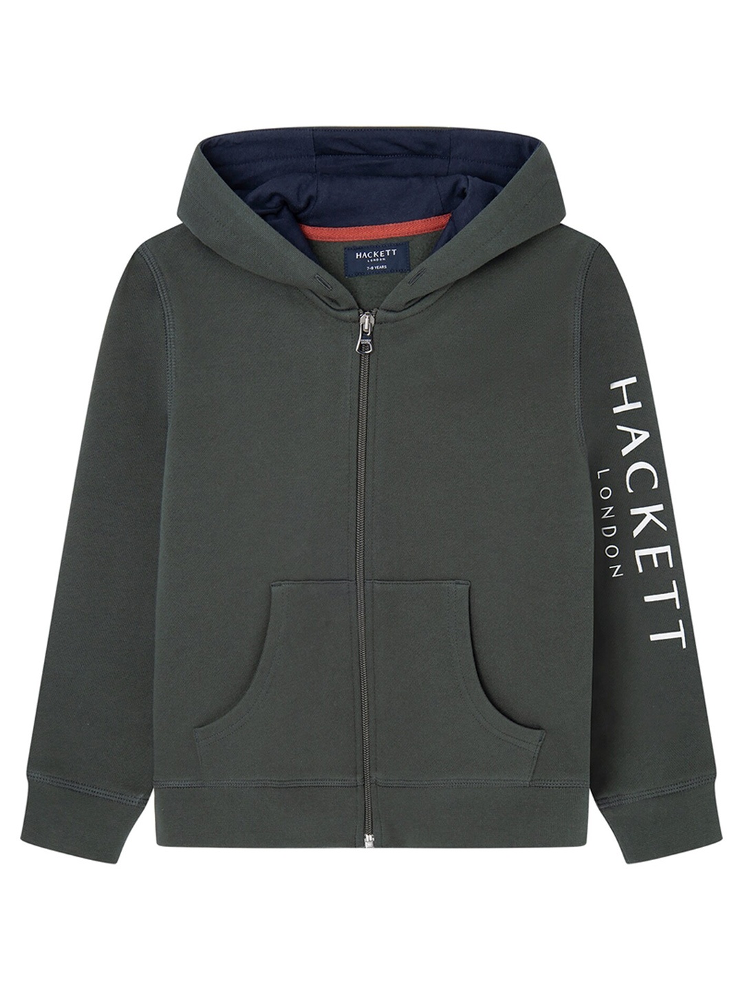 

HACKETT LONDON Boys Hooded Pure Cotton Sweatshirt, Green
