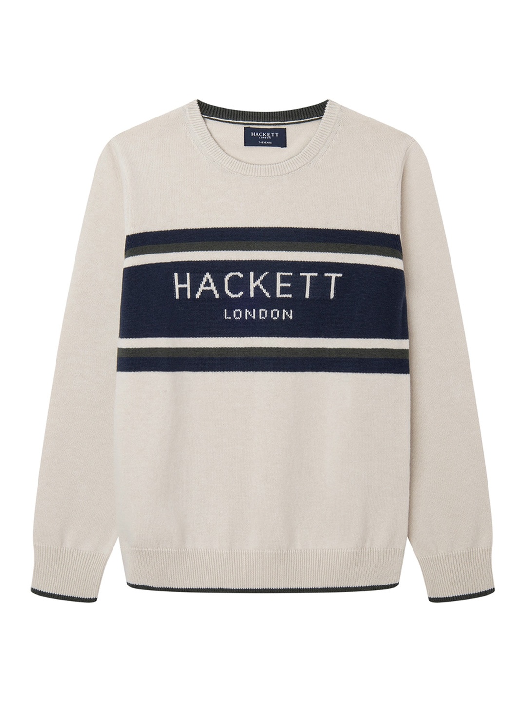 

HACKETT LONDON Boys Brand Logo Printed Pullover, Grey