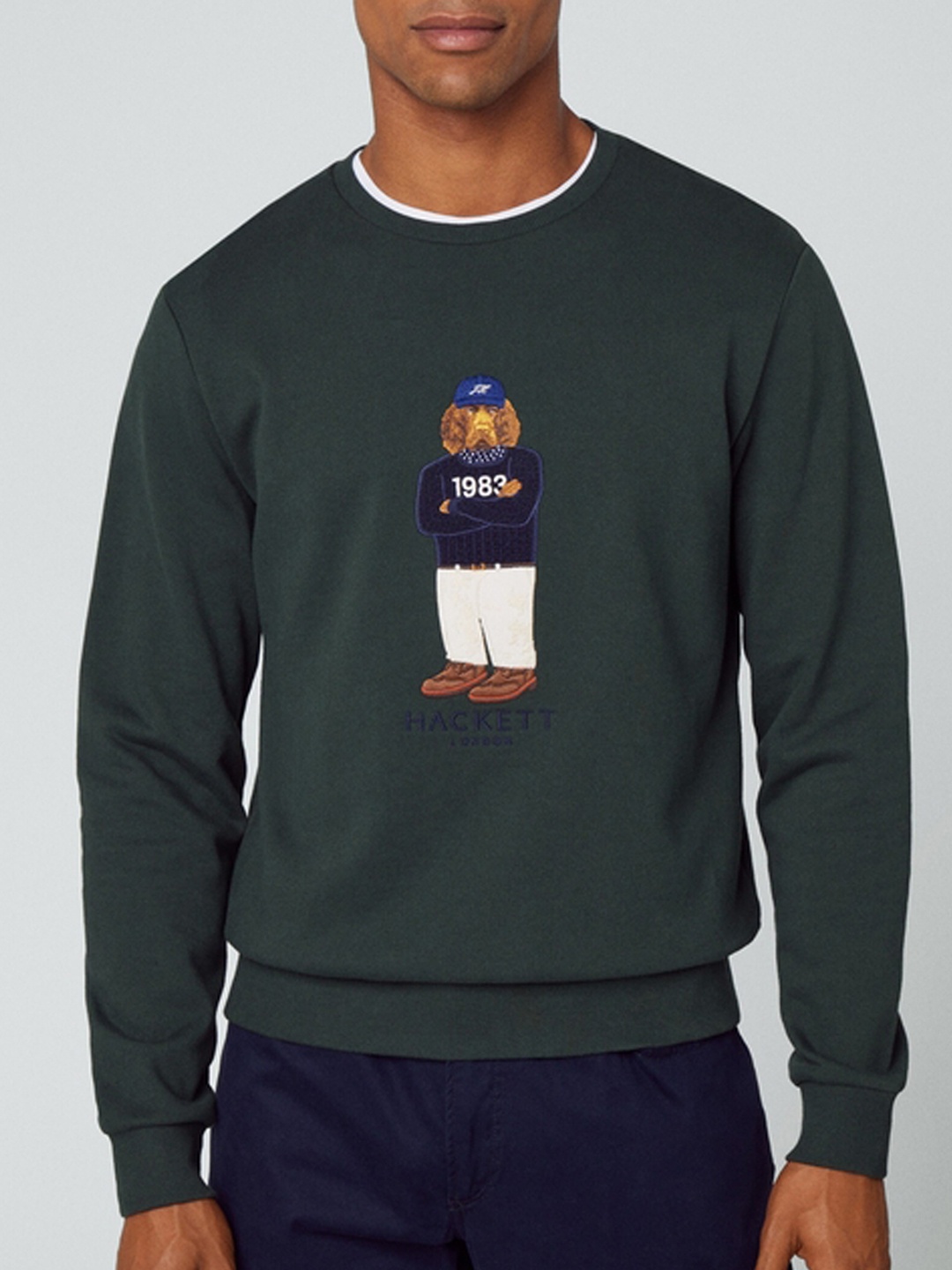 

HACKETT LONDON Men Green Sweatshirt