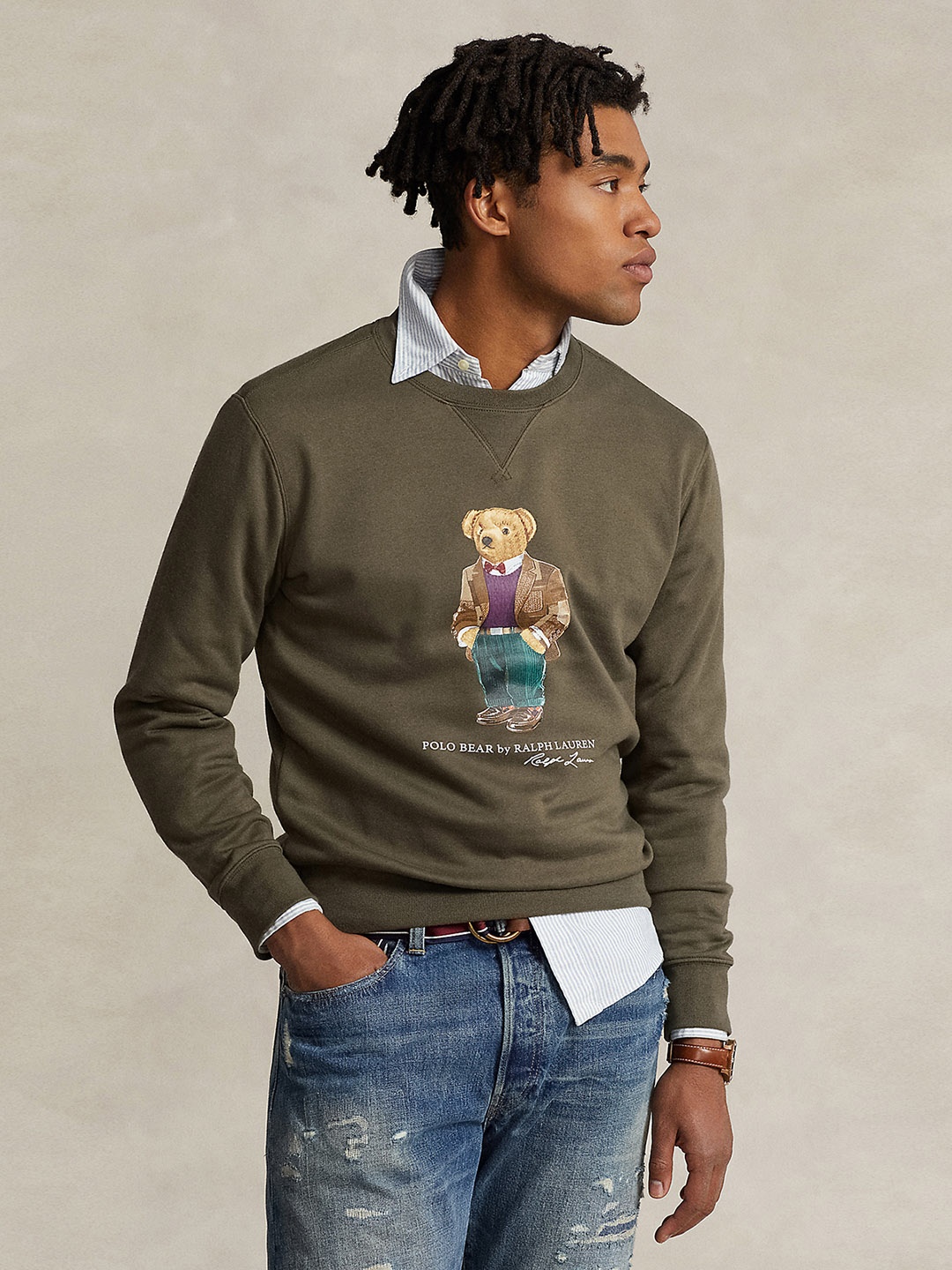 

Polo Ralph Lauren Graphic Printed Long Sleeves Sweatshirt, Olive