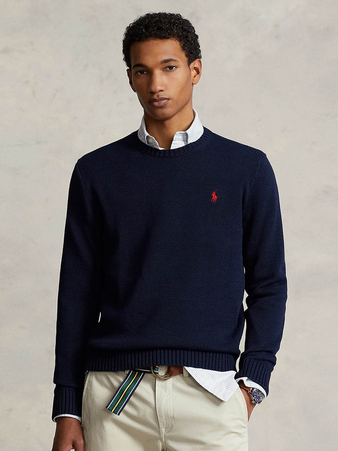

Polo Ralph Lauren Cotton Pullover Sweater, Navy blue