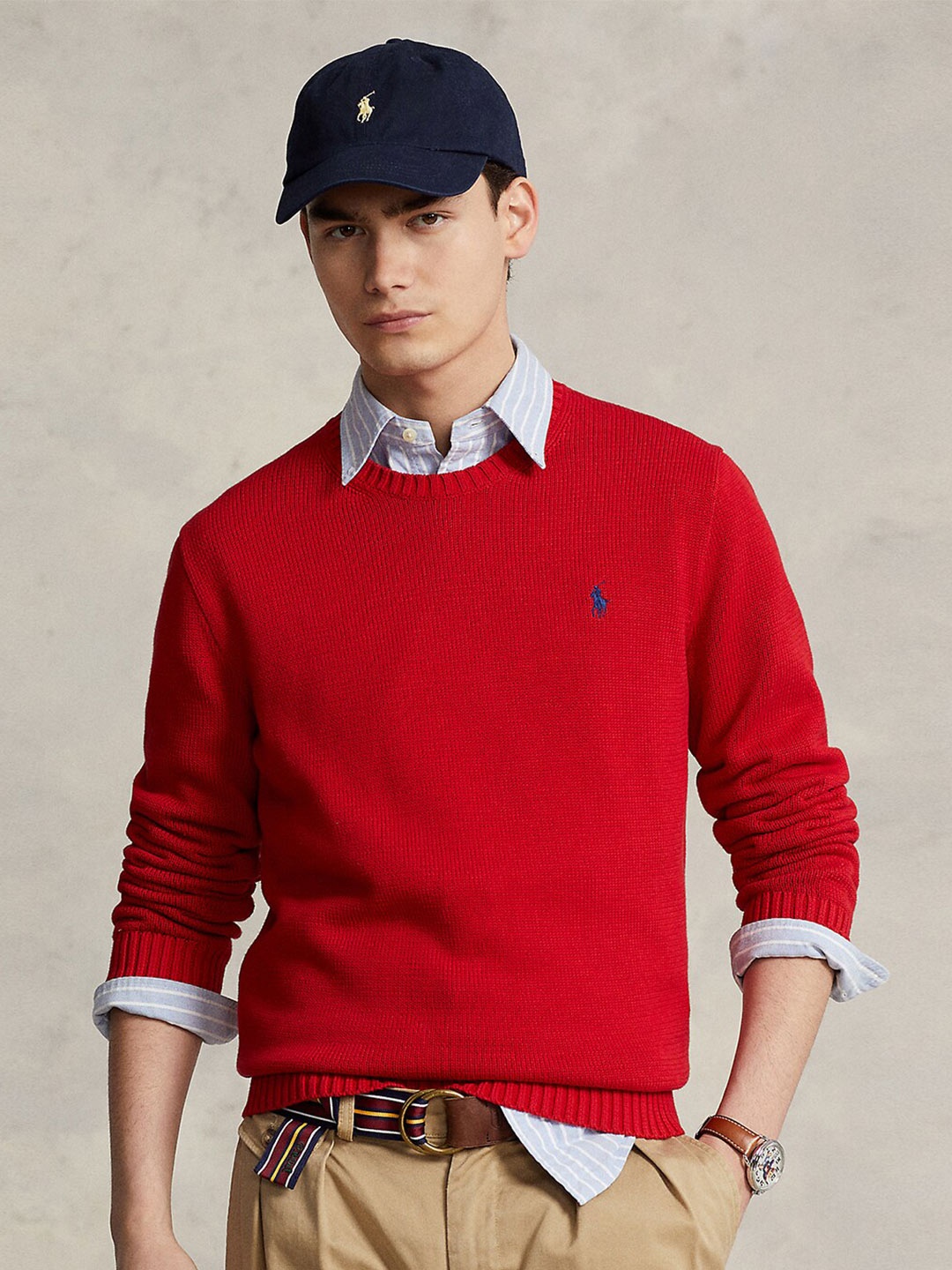 

Polo Ralph Lauren Cotton Pullover Sweater, Red