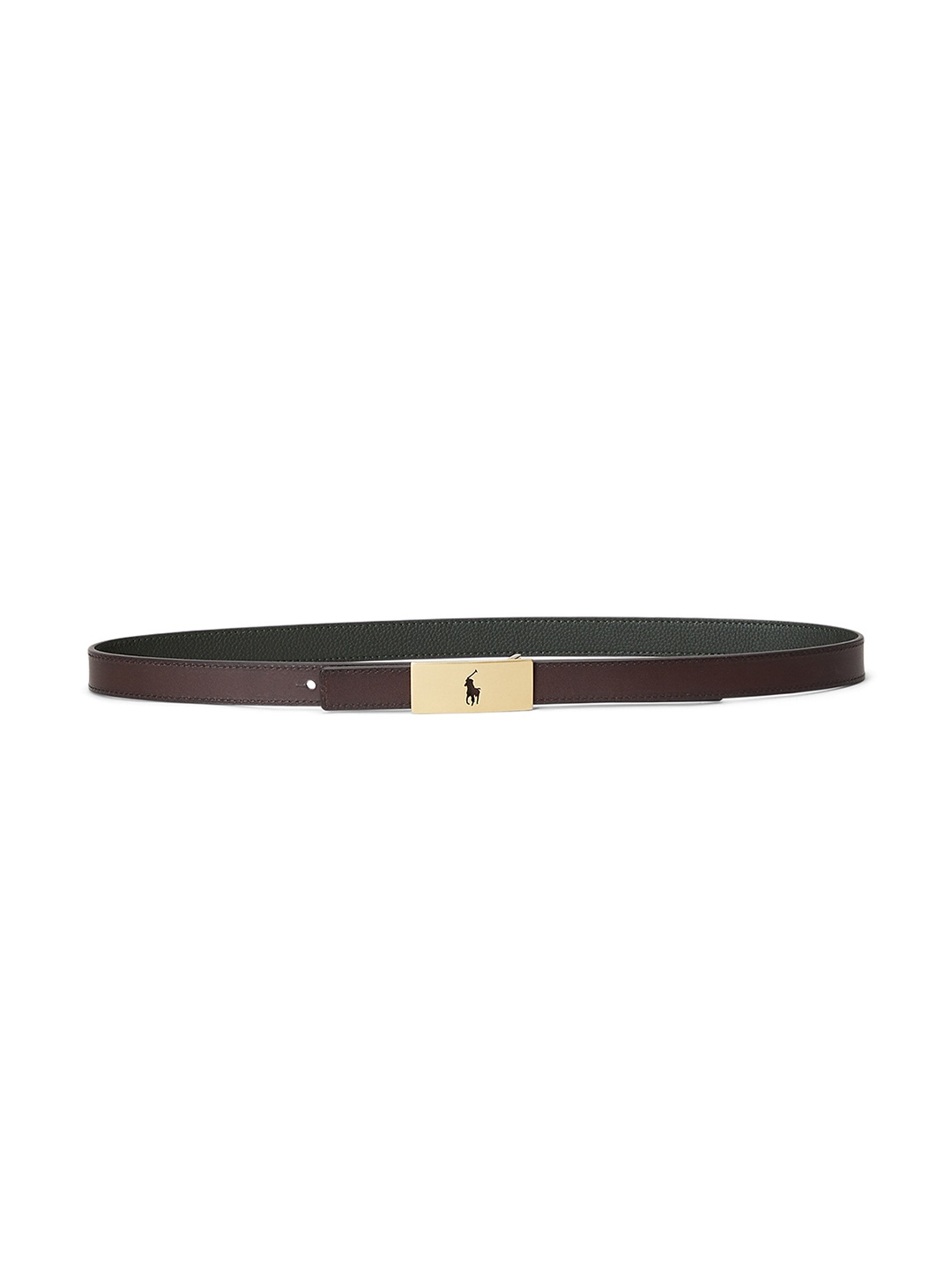 

Polo Ralph Lauren Women Textured Reversible Leather Belt, Maroon