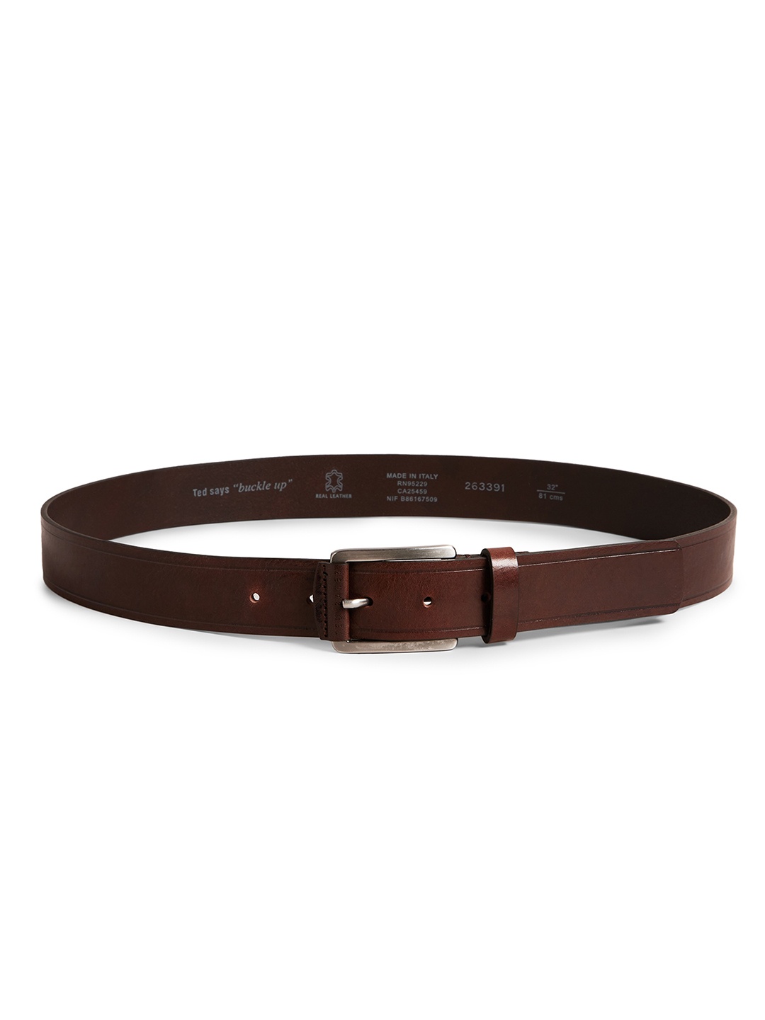 

Ted Baker Men Leather Belt, Brown