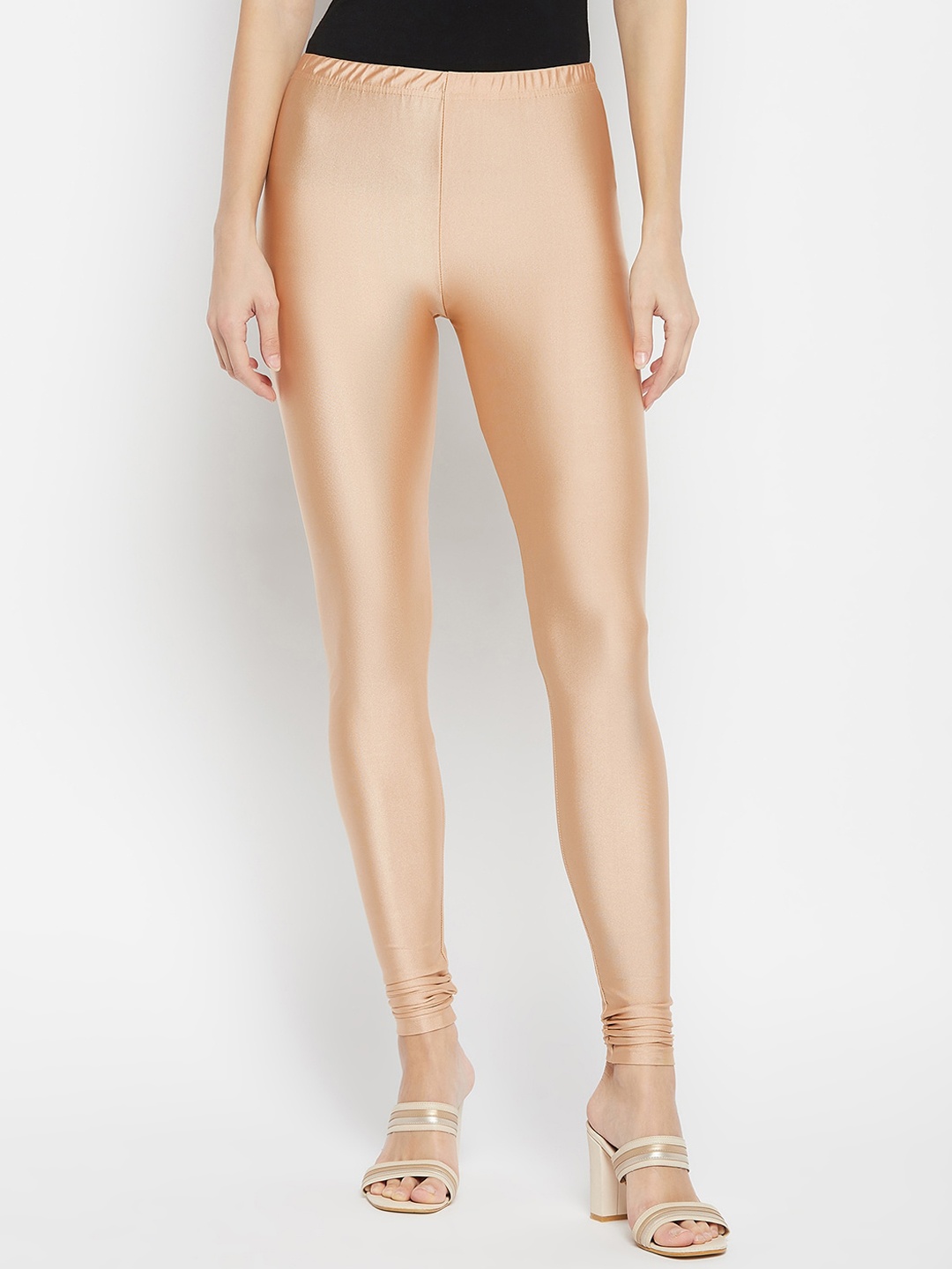 

THE PAJAMA FACTORY Women Churidar Length Leggings, Rose gold