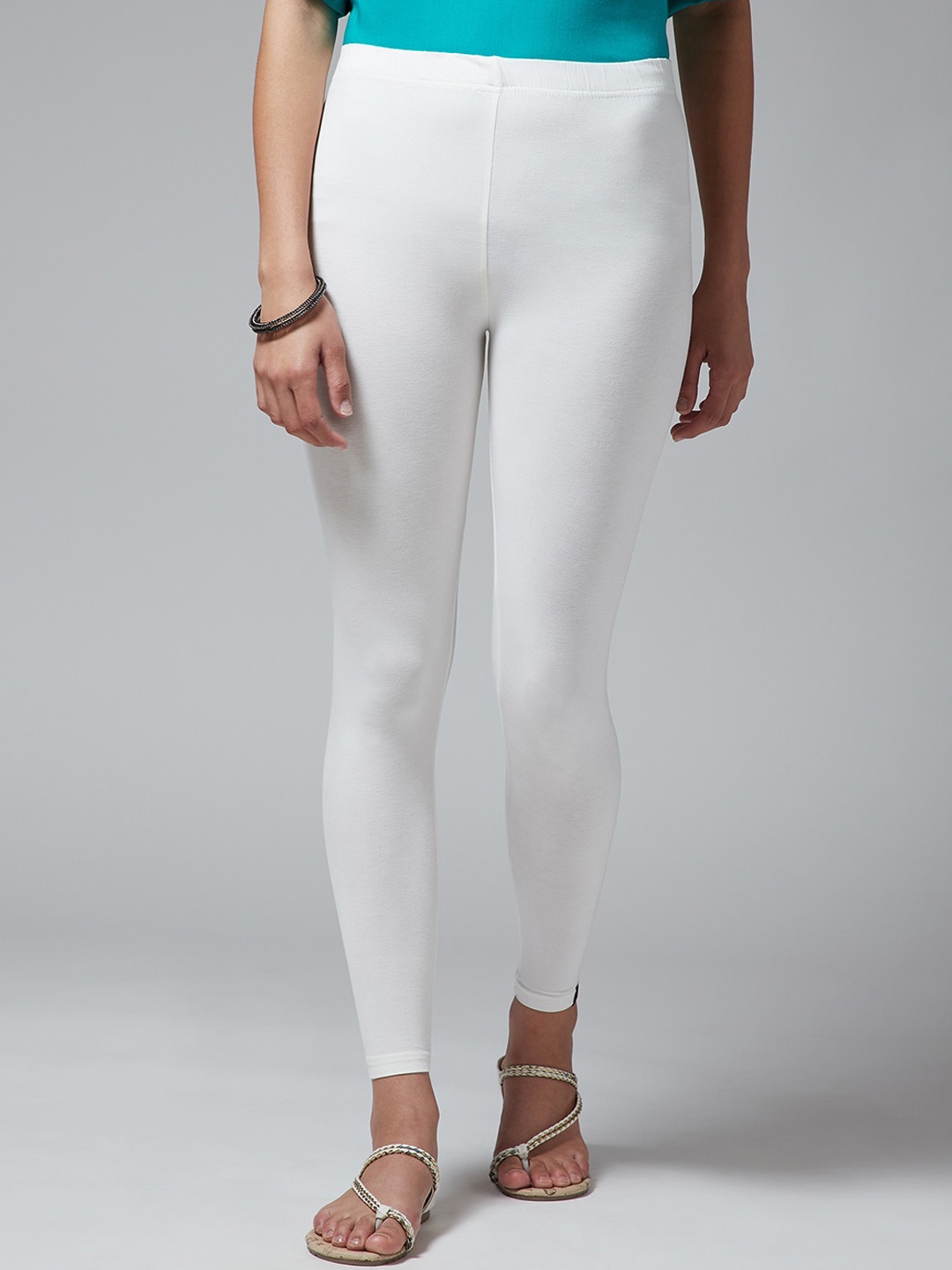 

THE PAJAMA FACTORY Ankle Length Leggings, White