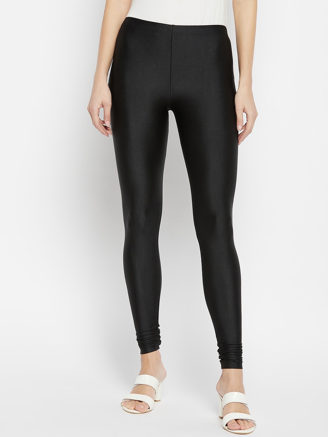 

THE PAJAMA FACTORY Simmer Churidar Length Leggings, Black