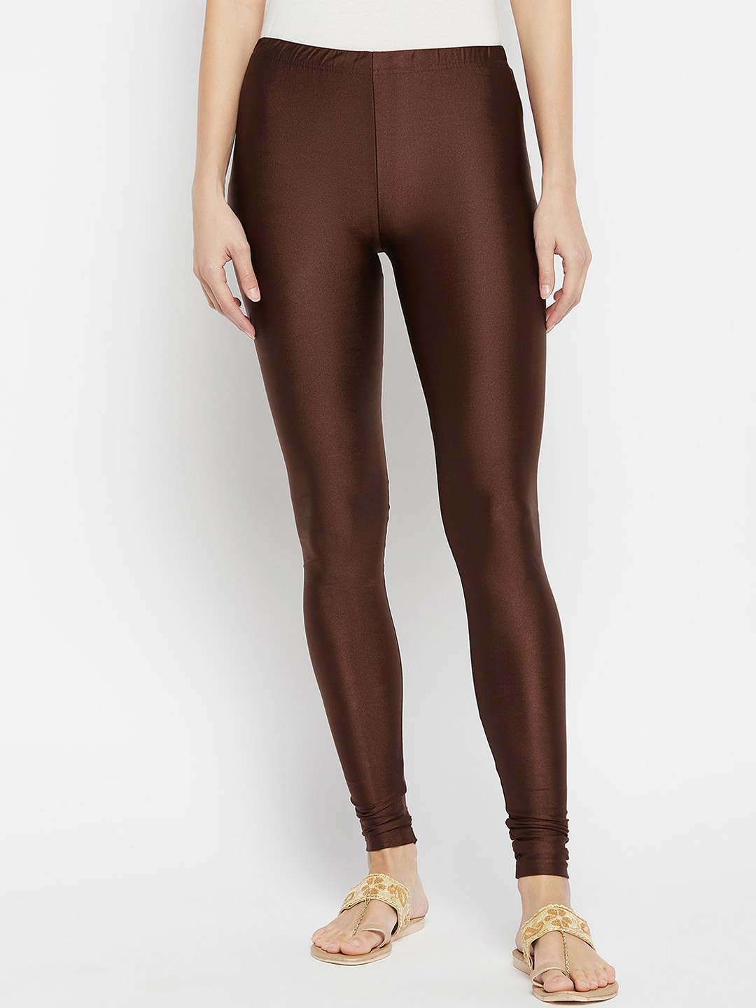 

THE PAJAMA FACTORY Churidar Length Leggings, Brown