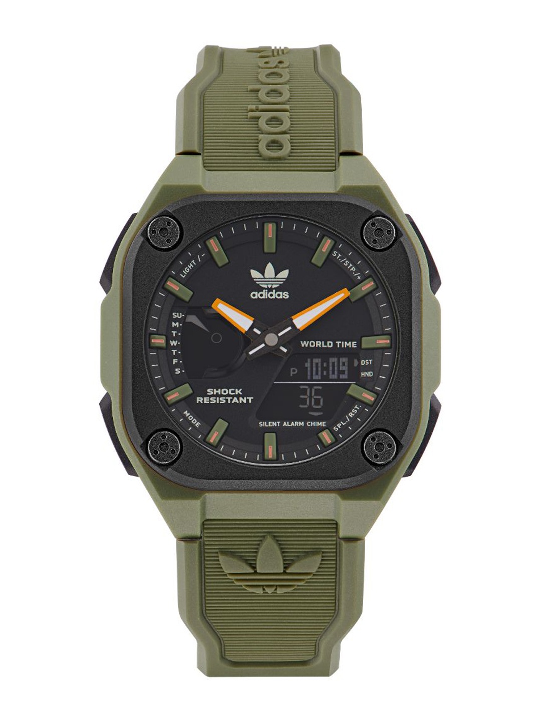

ADIDAS Originals Unisex Embellished Dial & Straps Analogue Watch AOST22547, Black