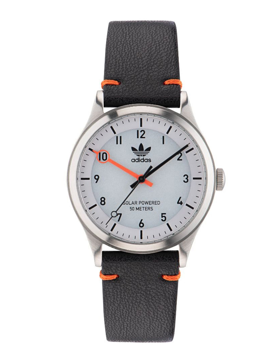 

ADIDAS Originals Unisex Leather Straps Analogue Watch AOST23045, Silver