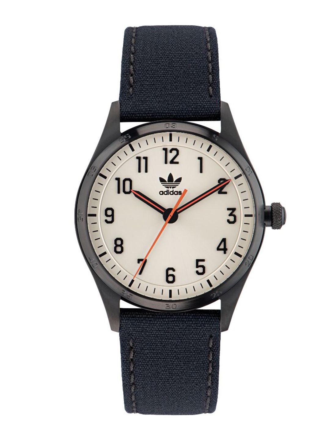 

ADIDAS Originals Unisex Brass Dial & Black Straps Analogue Watch AOSY23039, White